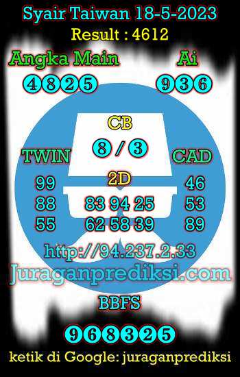 prediksi taiwan 18 mei 2023, syair taiwan hari ini kamis 18-5-2023, angka keluar togel taiwan, toto jitu taiwan 18 mei 2023 akurat